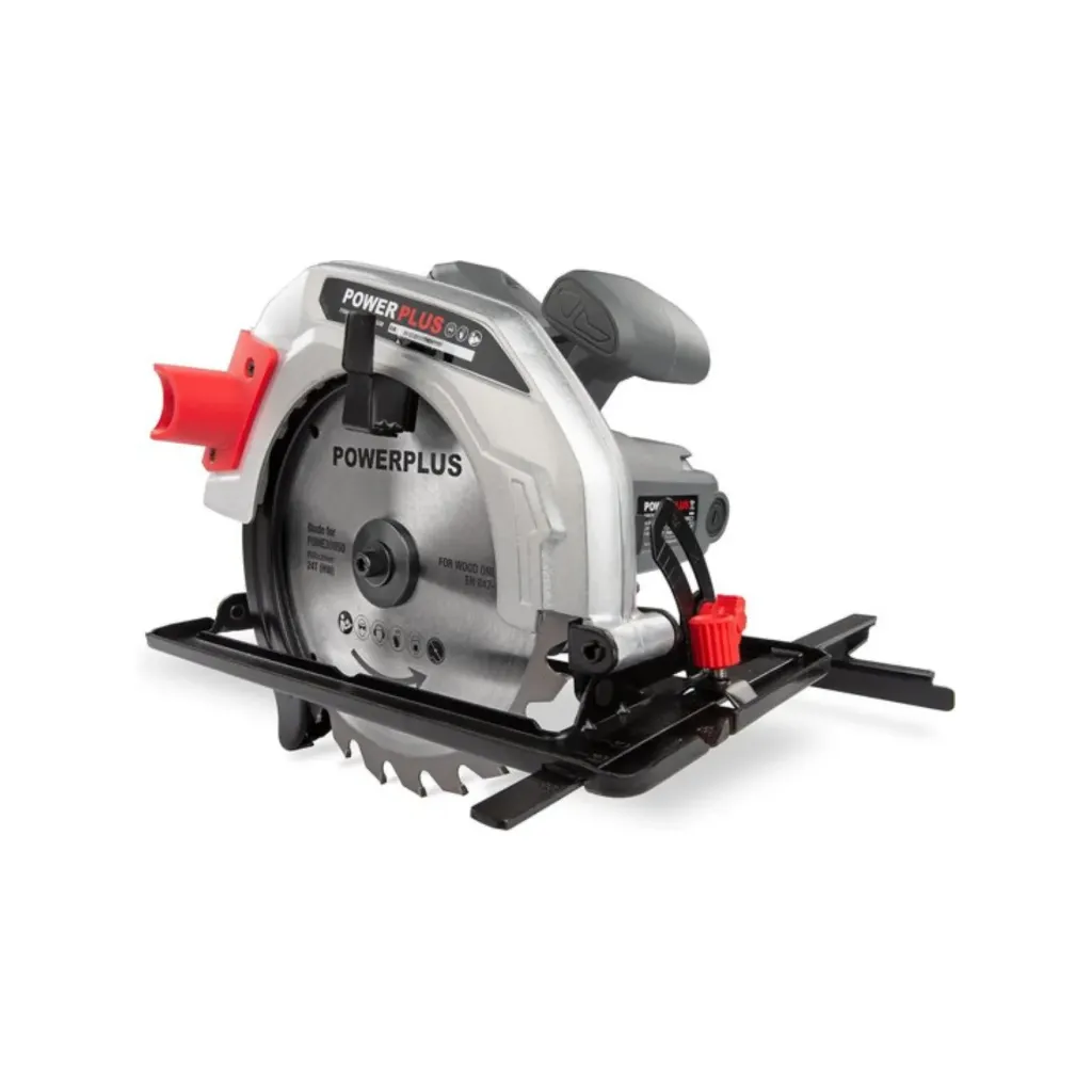 Powerplus elektrische cirkelzaag POWE30050 - 1200W compact gereedschap, Ø185mm - zijgeleider - met 1 acc.